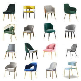 قاب فلزی چند سبک صندلی های اتاق ناهارخوری مدرن برای رستوران / دفتر / هتل