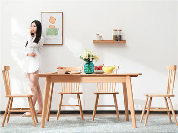 میز اتاق ناهار خوری قابل حمل با مربع منزل چوب برای فضاهای کوچک