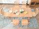 میز اتاق ناهار خوری قابل حمل با مربع منزل چوب برای فضاهای کوچک