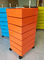 5 کشو کابینت پرونده چوبی پلاستیکی متحرک 71 * 31.5 * 10.4 سانتی متر