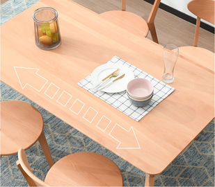 میز ناهارخوری مدرن مستطیل جدول جامد طراحی ساده