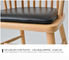 صندلی های چرمی و چوبی جامد برای اتاق ناهار خوری / اتاق نشیمن سفارشی
